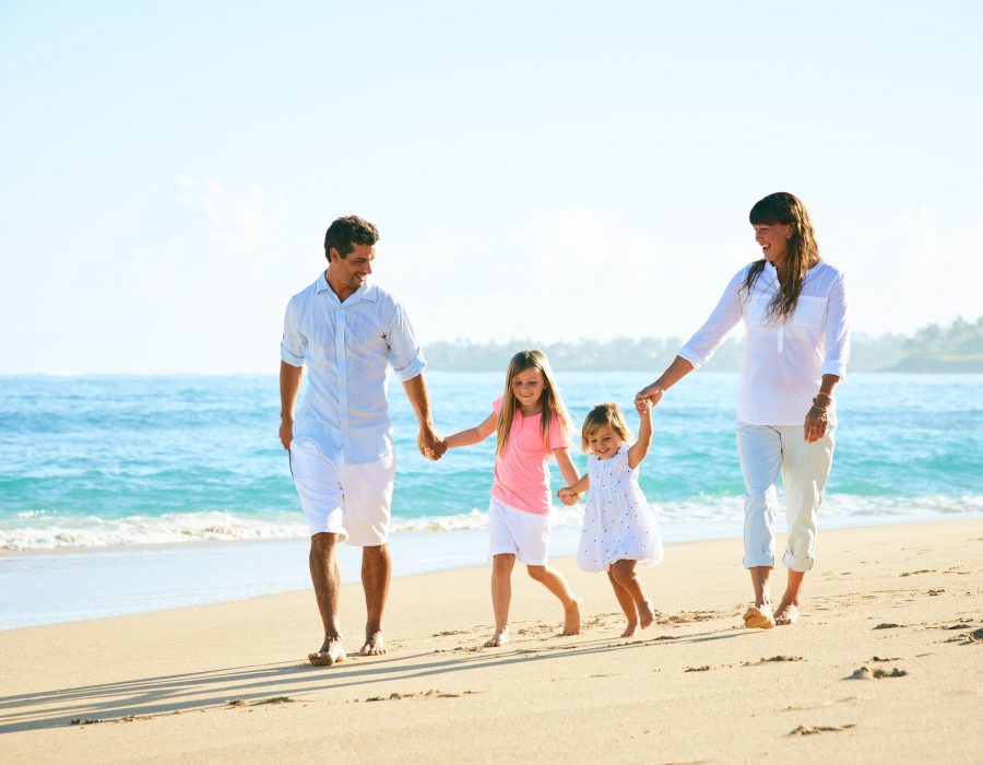 Happy Family on the Beach